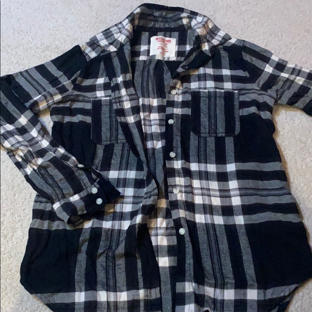 Black and white flannel